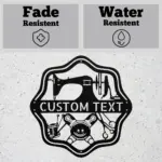 Custom Sewing Tools Metal Sign