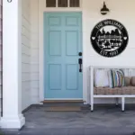 Custom Sheep Scene Metal Sign