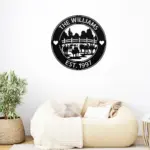 Custom Sheep Scene Metal Sign