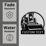 Custom Skid Steer Metal Sign