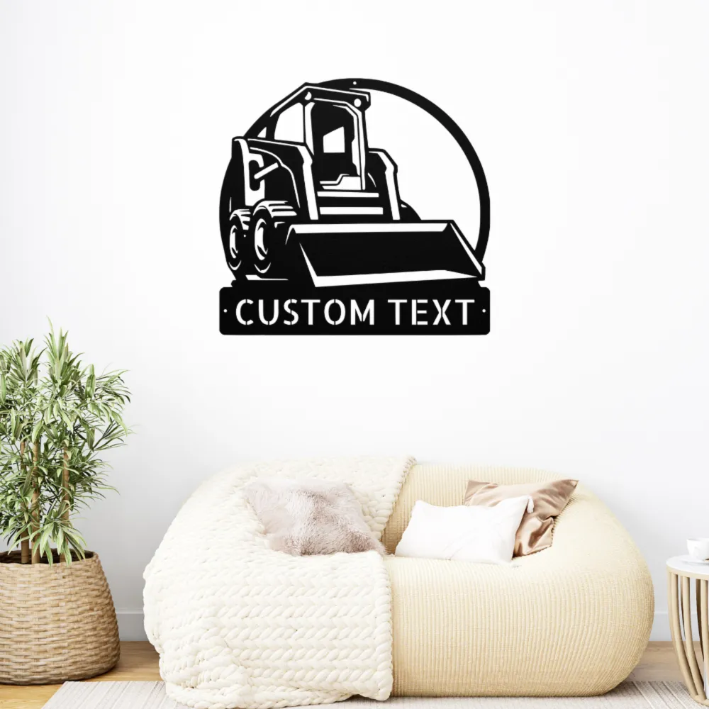 Custom Skid Steer Metal Sign Custom Skid Steer Metal Sign