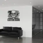 Custom Skull Mechanic Metal Sign