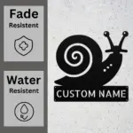 Custom Snail Metal Sign