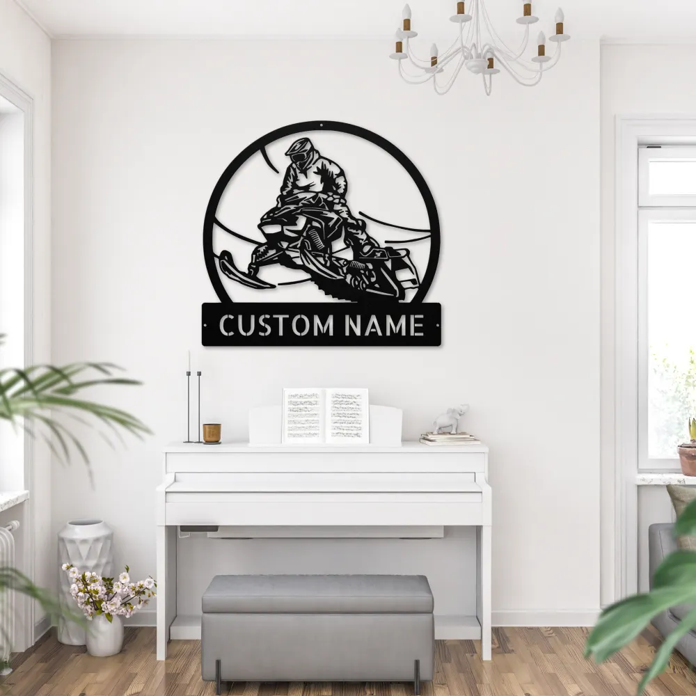 Custom Snowmobile Jump Metal Sign Custom Snowmobile Jump Metal Sign