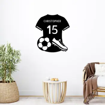 Custom Soccer Jersey Metal Sign
