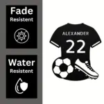 Custom Soccer Jersey Metal Sign