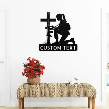 Custom Soldier Memorial Metal Sign