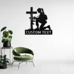 Custom Soldier Memorial Metal Sign