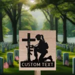 Custom Soldier Memorial Metal Sign
