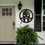 Custom Spartan Helmet Metal Sign