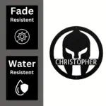 Custom Spartan Helmet Sign