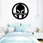 Custom Spartan Helmet Sign