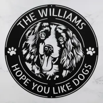 Custom Springer Spaniel Dog Metal Sign