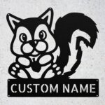 Custom Squirrel Metal Sign