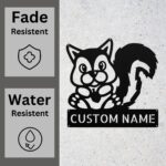 Custom Squirrel Metal Sign