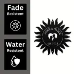 Custom Sun Couple Metal Sign
