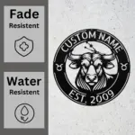 Custom Taurus Zodiac Metal Sign