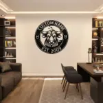 Custom Taurus Zodiac Metal Sign