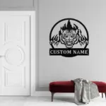 Custom Tiger Claws Metal Sign