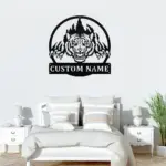 Custom Tiger Claws Metal Sign