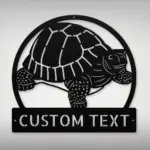 Custom Tortoise Art Metal Sign