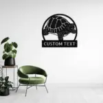 Custom Tortoise Art Metal Sign