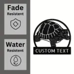 Custom Tortoise Art Metal Sign