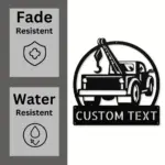 Custom Tow Truck Metal Sign