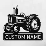 Custom Tractor Metal Sign