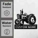 Custom Tractor Metal Sign