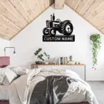 Custom Tractor Metal Sign