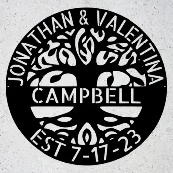 Custom Tree Of Life Metal Sign