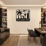 Custom Tropical Drinks Metal Sign