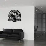 Custom Turntable Record Metal Sign