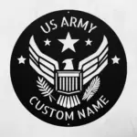 Custom Us Army Bald Eagle Metal Sign