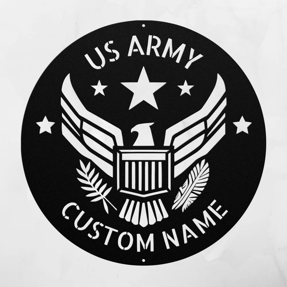 Custom Us Army Bald Eagle Metal Sign Custom Us Army Bald Eagle Metal Sign