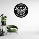 Custom Us Army Bald Eagle Metal Sign
