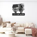 Custom Us Motocross Metal Sign