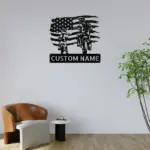 Custom Us Motocross Metal Sign