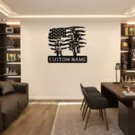 Custom Us Motocross Metal Sign