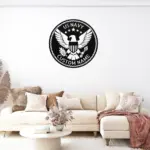 Custom Us Navy Bald Eagle Metal Sign