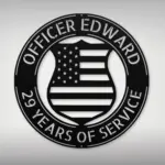 Custom Usa Police Badge Metal Sign