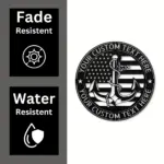 Custom Usa Ship Anchor Metal Sign