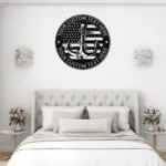 Custom Usa Ship Anchor Metal Sign