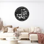 Custom Usa Ship Anchor Metal Sign