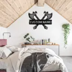 Custom Viking Axe Metal Sign