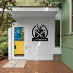 Custom Viking Battle Metal Sign