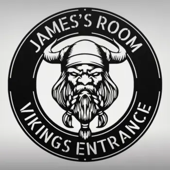 Custom Viking Hat Metal Sign