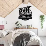 Custom Viking Totem Warriors Metal Sign