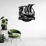 Custom Viking Totem Warriors Metal Sign